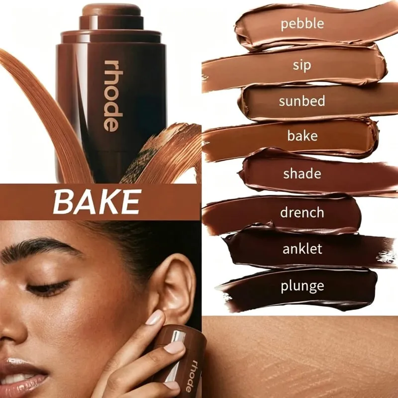 RHO Newest Lip Gloss Lip Balm Smoothing Contour Stick Waterproof Bronzer Natural Finish Nose & Jawline Contouring Pocket Gift — image 26