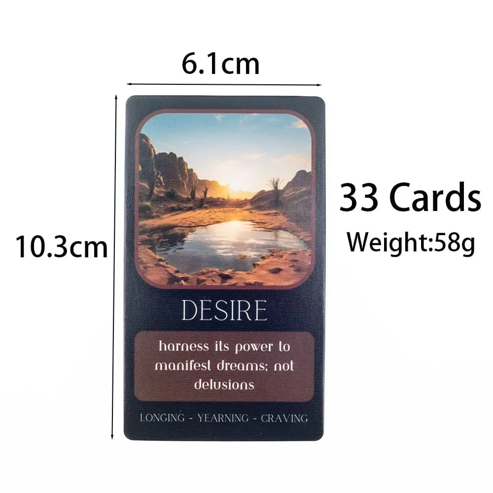 Shadow Work Oracle for Family Party High Quality Fortune Borad Game Deck with 33 English Visions Divination Cards 10.3*6.1cm — image 3
