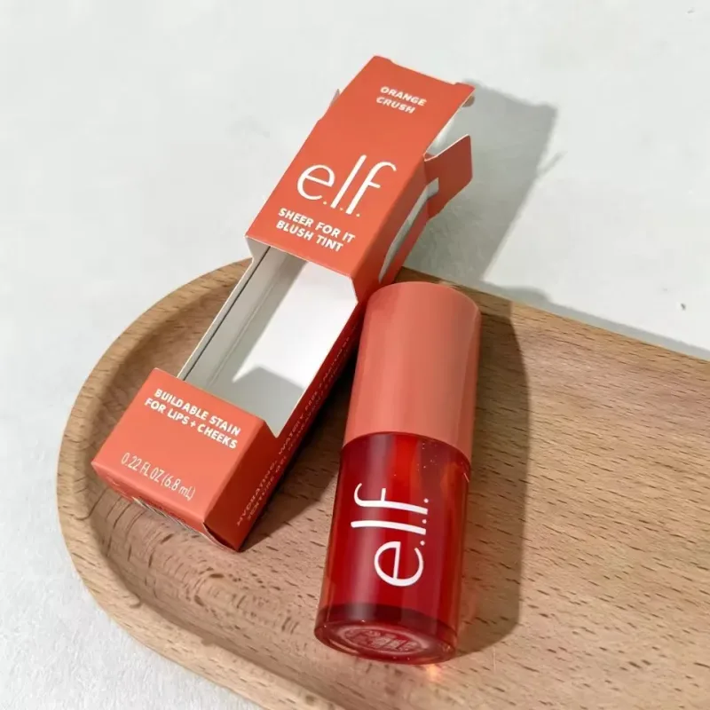 Elf Blush for Lips Cheeks Smooth Liquid Blush Two-ended Lipstick Lip Gloss Long-lasting Makeup Pink Primer for Pore Minimization