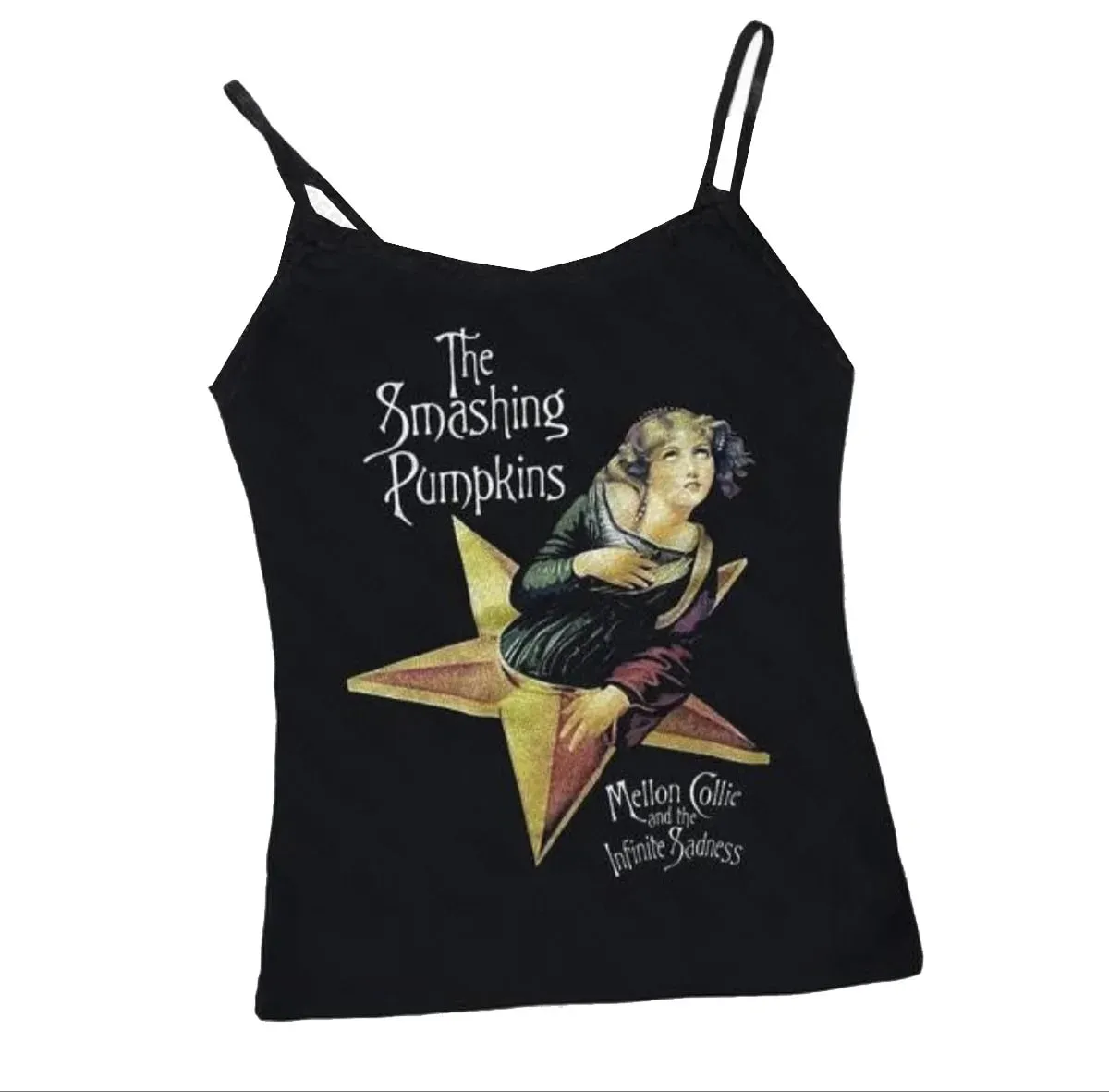 Vrouwen Gothic Spinnenweb Print Cami Tank Top Mouwloos Spaghetti Band Y2K Slim Cropped Hemdje Dark Punk Streetwear Tops — image 15