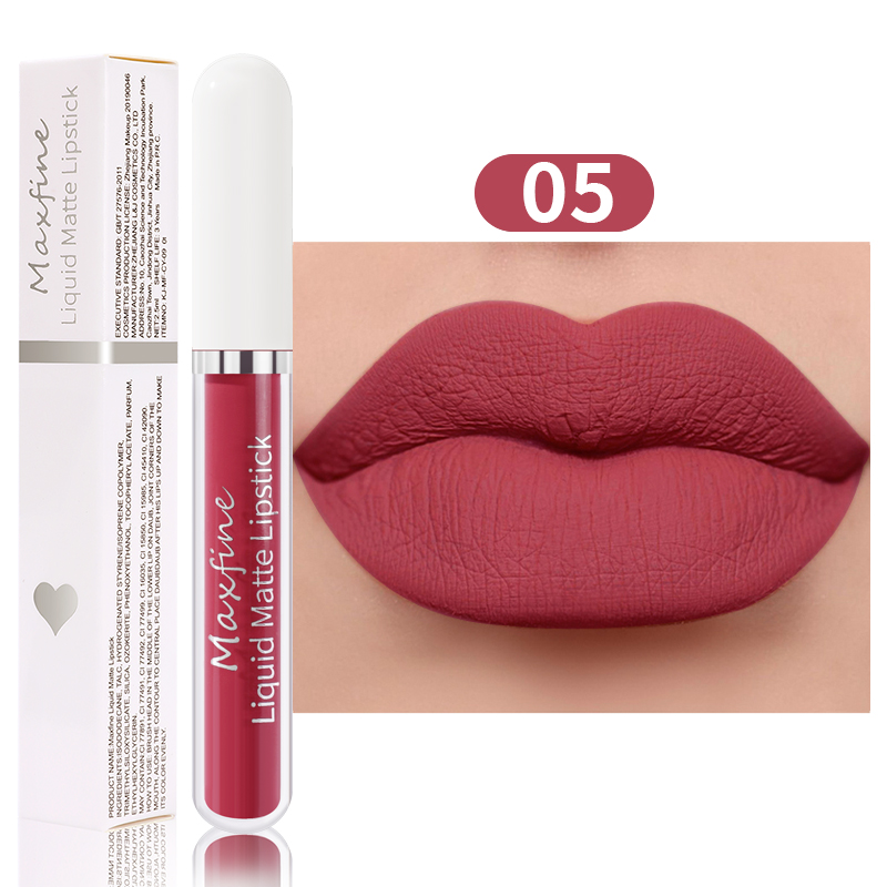 Matte liquid lipstick Waterproof sexy velvet lip glaze Long lasting moisturizing lipstick — image 9