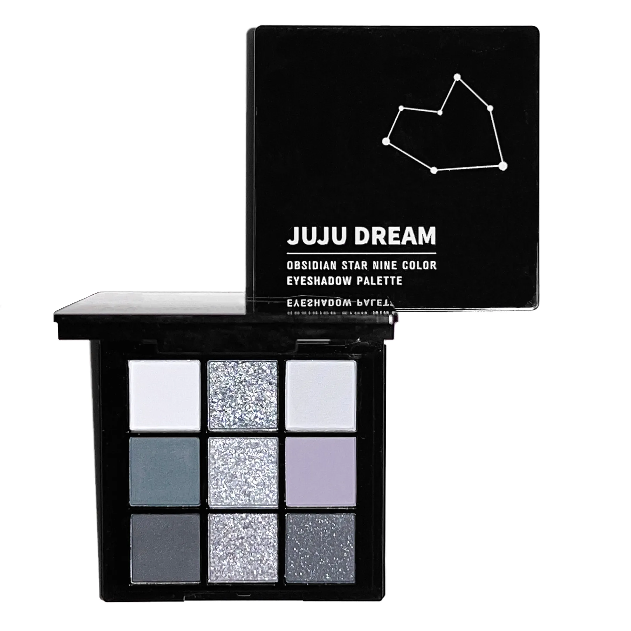 Black light star nine-color eye shadow plate Smoky makeup dark black dark cement plate cross-border — image 4
