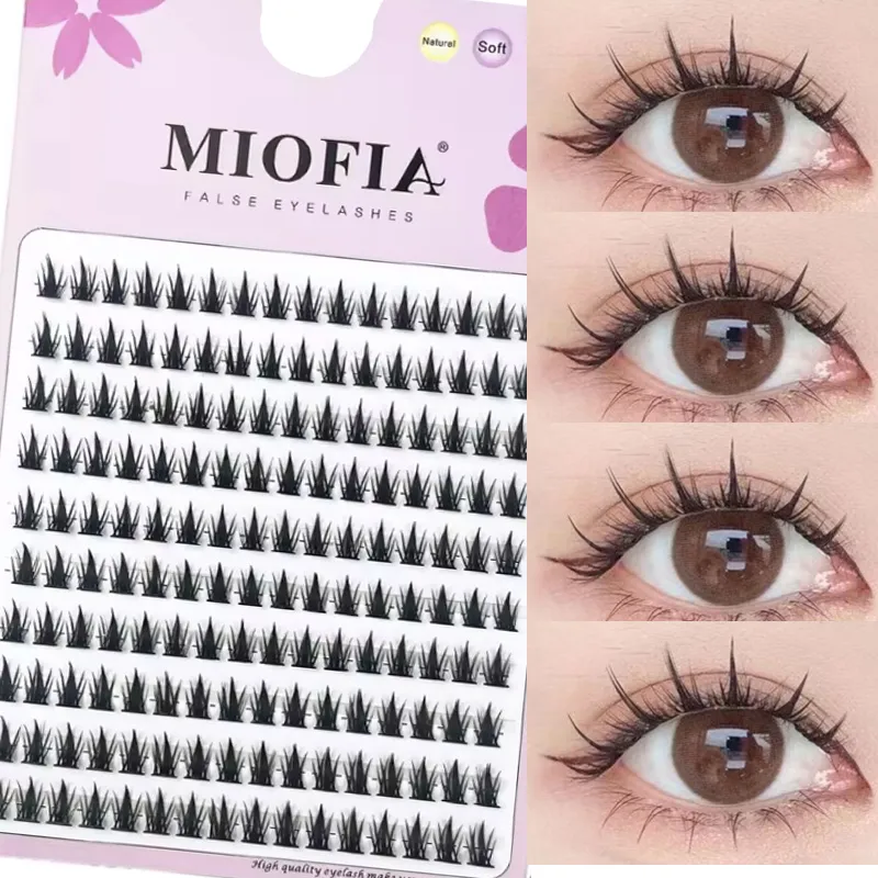 1 Box/160 Bunches Mink Eyelashes Natural 3D Russian Individual Eyelash Extension MS Eyelash Cluster Makeup Tool Lashes Wholesale — image 2