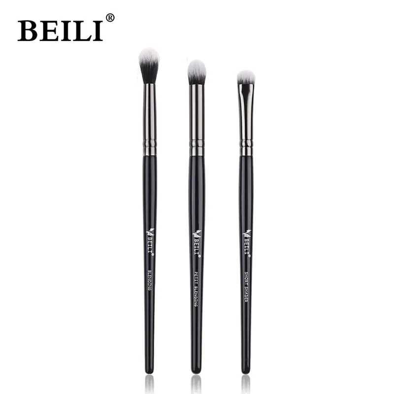 3pcs Makeup Brush Set Blade eyeliner brush fine oblique head eyebrow brush outline eyeliner ultra-thin eye shadow brush makeup b — image 15