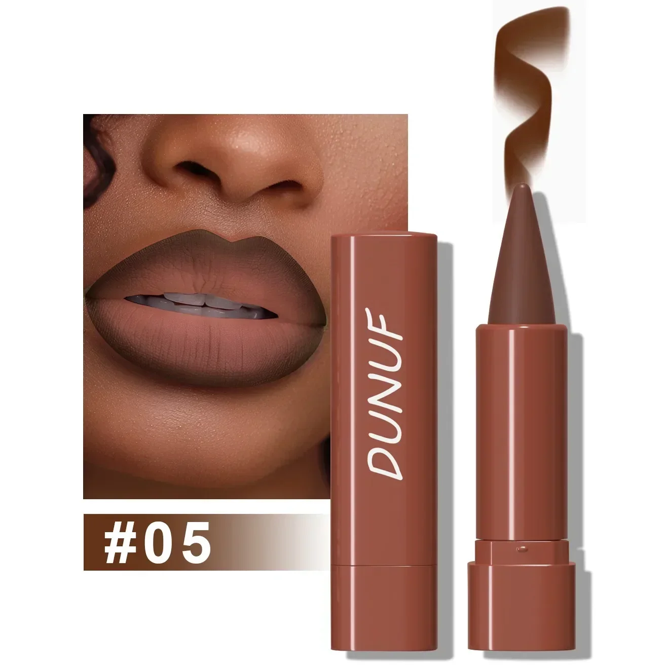 9 Colors Gradient Lip Liner Matte Black Brown Velvet Lipstick Waterproof Non Sticky Contouring Tint Lipliner Crayon Lip Makeup — image 8