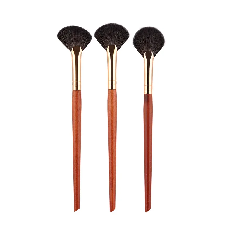 1 piece Small Fan Makeup brushes Highlighter Nose shadow Make up brush Blusher contour exquisite beauty tools Goat hair — image 9