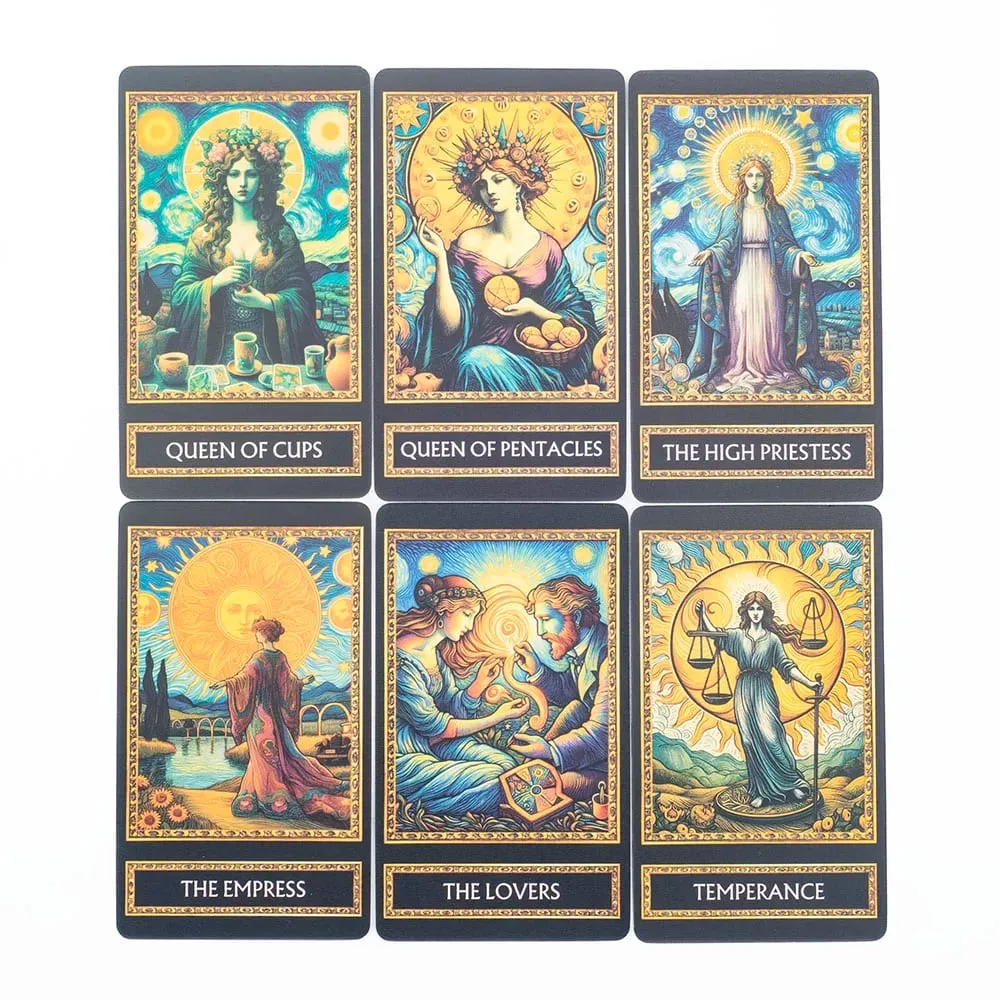 Van Gogh Tarot 78 Card Deck Board Games Illustration Divination Wisdom Oracle Cards Party Desktop Toy Entertainment Leisure — image 6