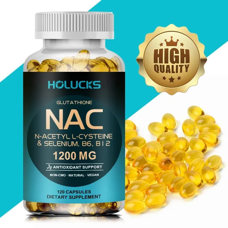 NAC Capsules 1200mg-สนับสนุนสุขภาพผิวพลังงานมือถือสารต้านอนุมูลอิสระDetoxเพิ่มภูมิคุ้มกันปรับปรุงการย่อยอาหาร — image 2