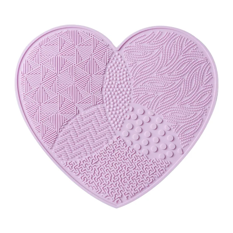 Scrubbing Pad Makeup Brushes Cleaning Silicone With Suction Cup Love Cleaner Washing Cosmetic Brush Beauty Supplies Tool — image 8