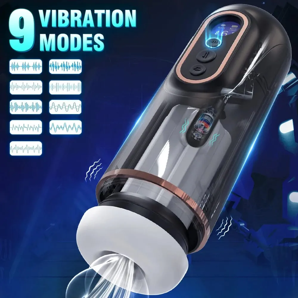 Sucção telescópica automática masturbador masculino vibratório aquecimento inteligente voz sexy fone de ouvido bolso buceta brinquedo sexual para homem — image 4