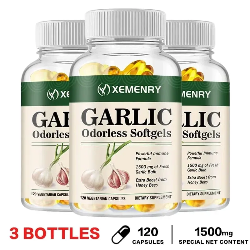 Odorless Garlic Capsules - Balance Cholesterol Levels Support Heart and Cardiovascular Health — image 11
