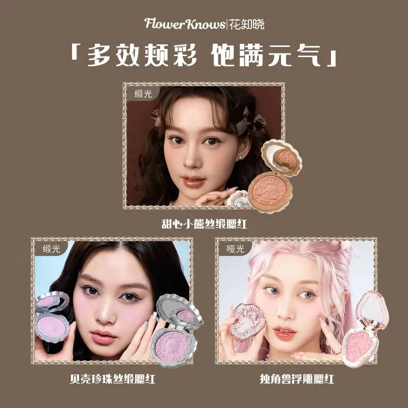 ดอกไม้รู้ชุดของขวัญแต่งหน้า All-in-One อายแชโดว์บลัชออน Lip Glaze ทุกสิ่งที่เธอต้องการ Kit De Maquillaje Full Professional — image 6