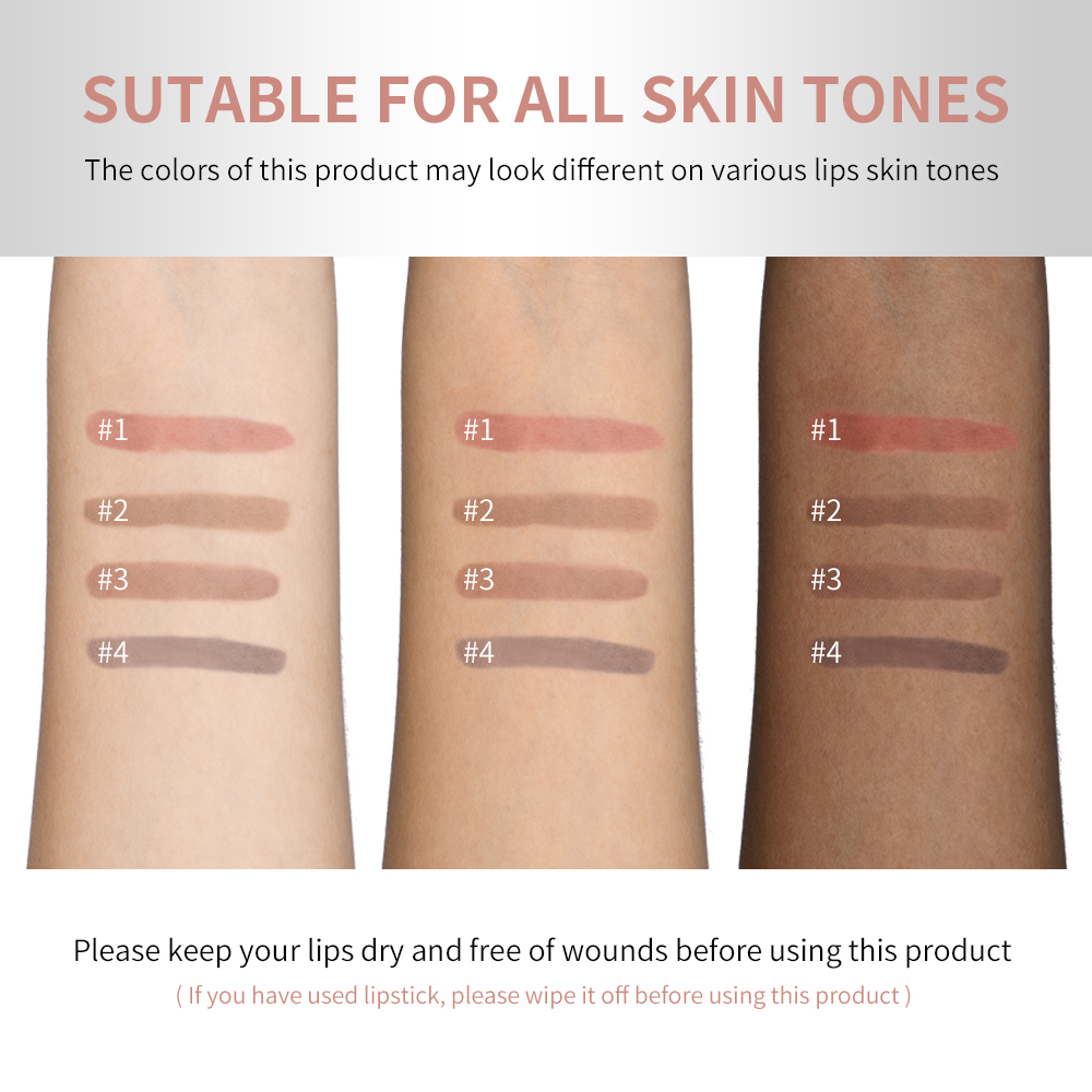 Lipliner Peel Off Lip Liner Stain Peel Off Lip Liner Tattoo Waterproof Matte Long-Lasting Brown Nude Lip Color Cosmetics Makeup — image 5