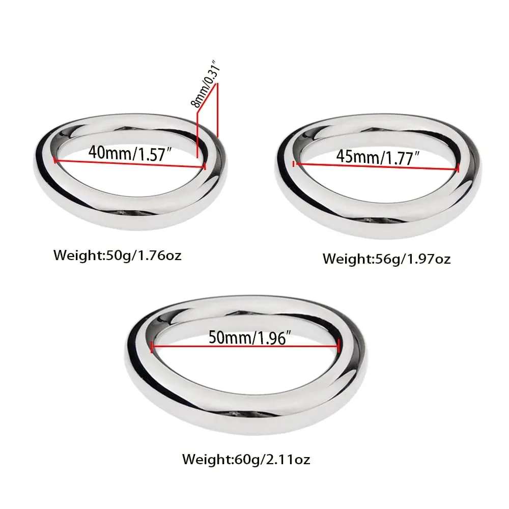 Metal Penis Ring Sex Toys For Men Sexual Penis Lock Delay Ejaculation Cock Ring Stretcher Erection Adults 18 Penician Rings — image 1