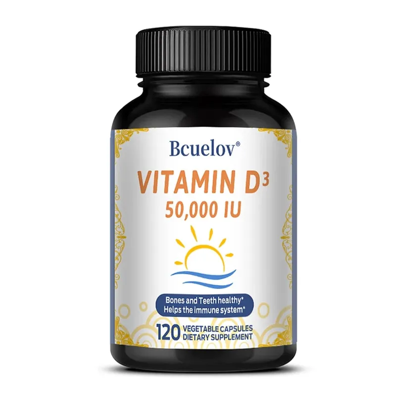 Vitamin D3 50000 IU - Bone Health & Immune Support - Non-GMO Gluten Free - Vitamin D3 Vitamin D Supplement for Men and Women