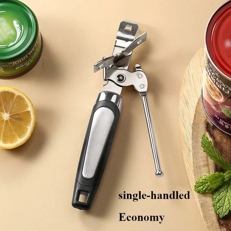 Professional Iron Manual Can Opener Multifunctional Stainless Steel Beer Handle Can Opener Kitchen Gadgets Bottle Openers Jar