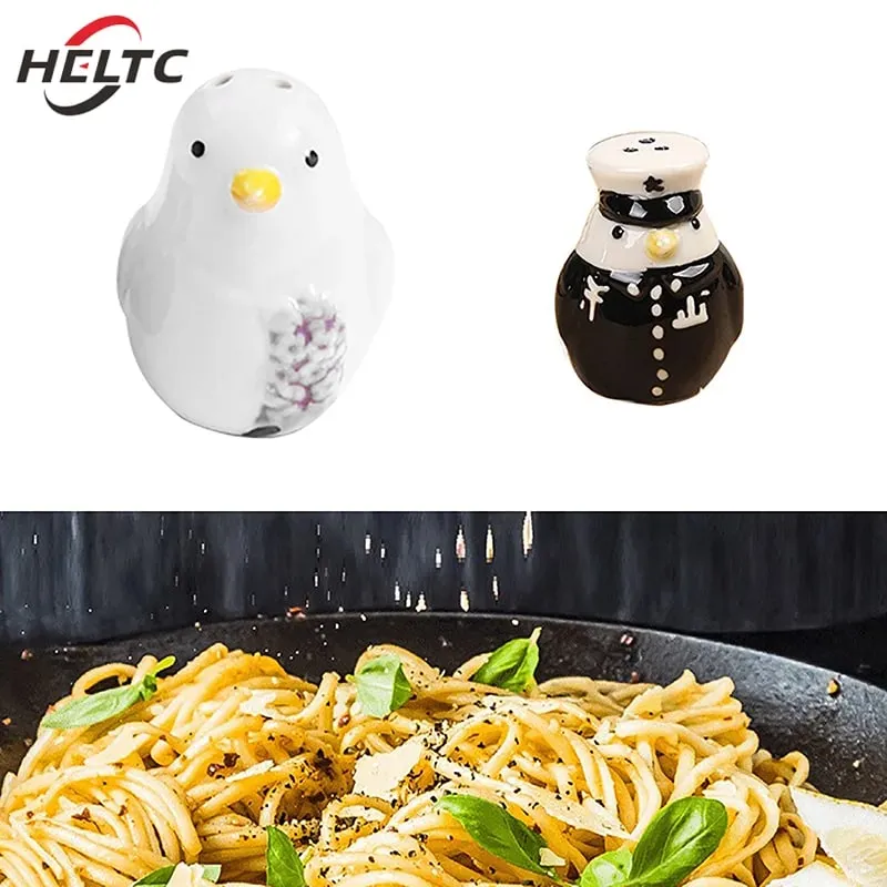 2Pcs Ceramic Penguin Salt And Pepper Shaker Cartoon Spice Container Wedding Party Favor Tabletop Animal Decoration Spice Jar — image 6