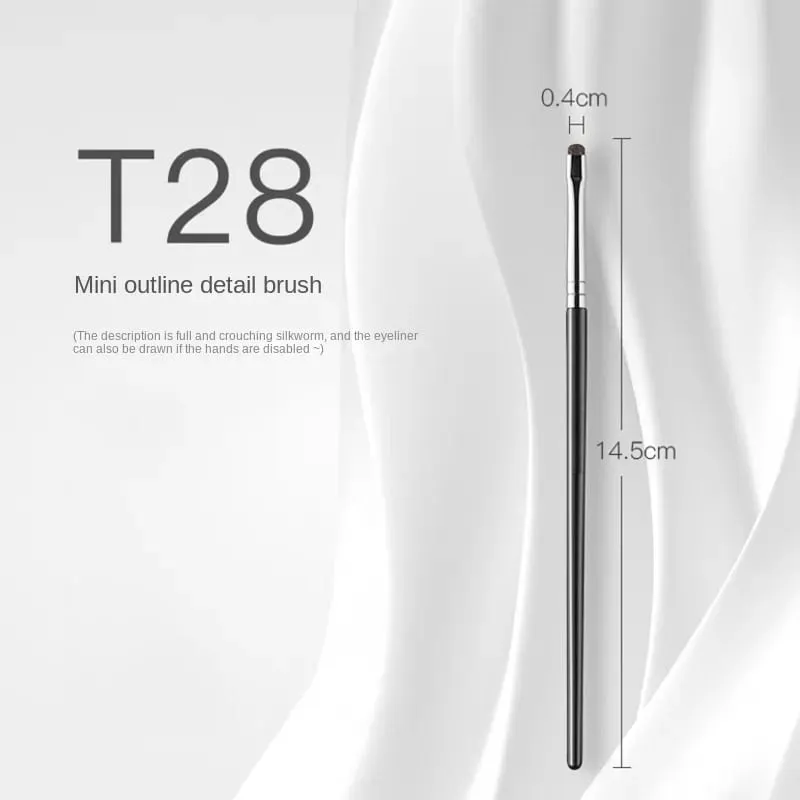 Eyeliner Smudge Brush Precision Smudge Makeup Brush Horse Hair Eyeshadow Smudge Brush Small Smoky Liner Makeup Brushes — image 8