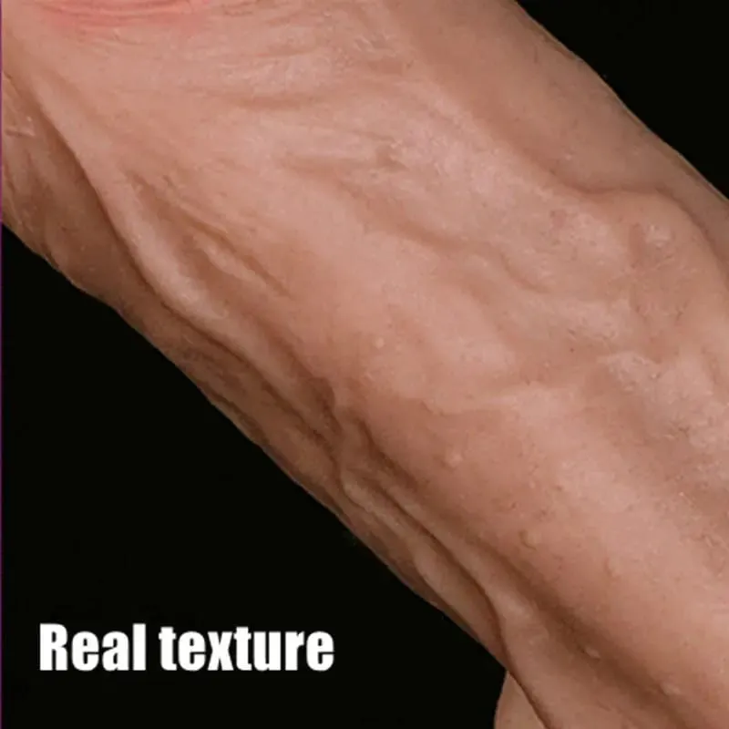 Super Soft Double-layer Silicone Dildo Realistic Dildo Male Artificial Penis Dick Female Masturbator Adult Sex Toys For Women — image 2