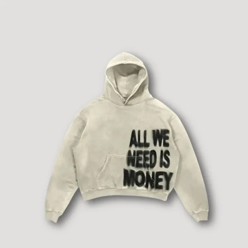 Harajuku Thickened letter print Oversized Hoodie Y2k Goth Hoodies Women Streetwear Tops Sweatshirt grunge Clothes Men Clothing — image 3