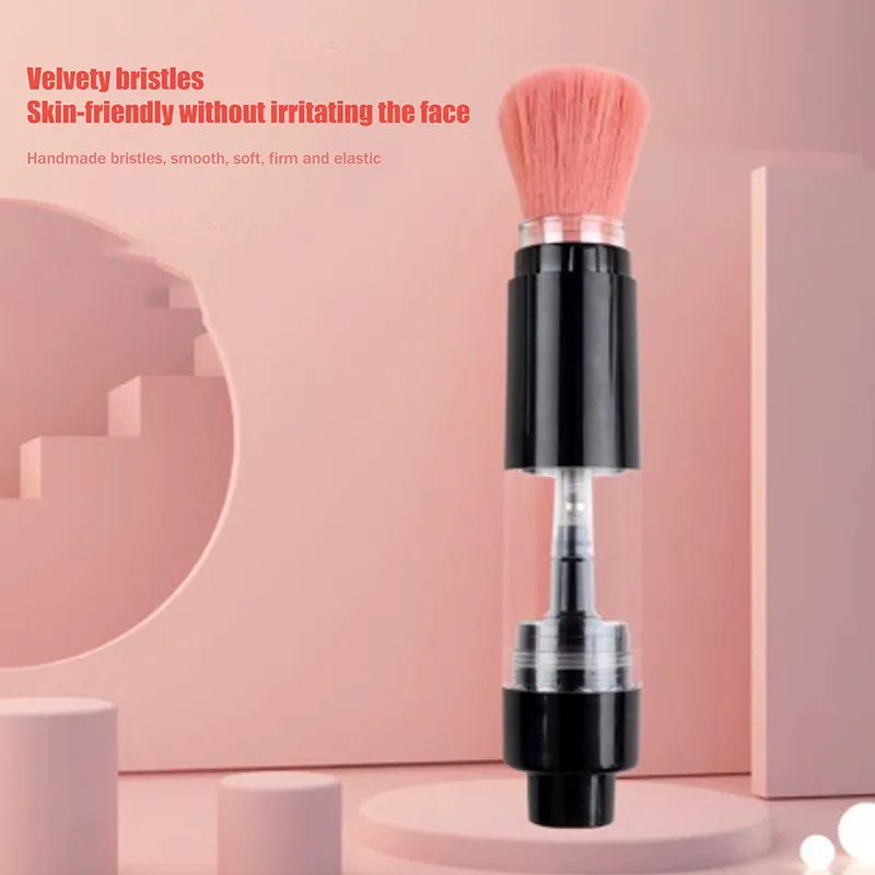 Multifunkční nasazovací štětec na pudr s rozprašovačem Plnitelný štětec na pudr Kosmetické štětce na pudr Základní štětec na tvářenku Makeup nástroje — image 4