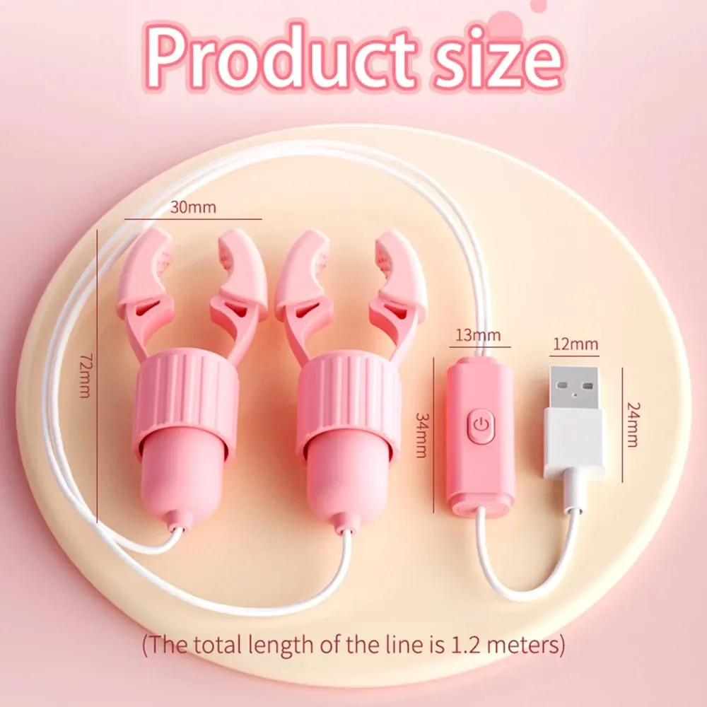 Nipple Vibrator Vibrating Clamps Clitoral Clip Breast Massage Clitoral Stimulation Masturbator Female Sex Toy for Women Adult18+ — image 6