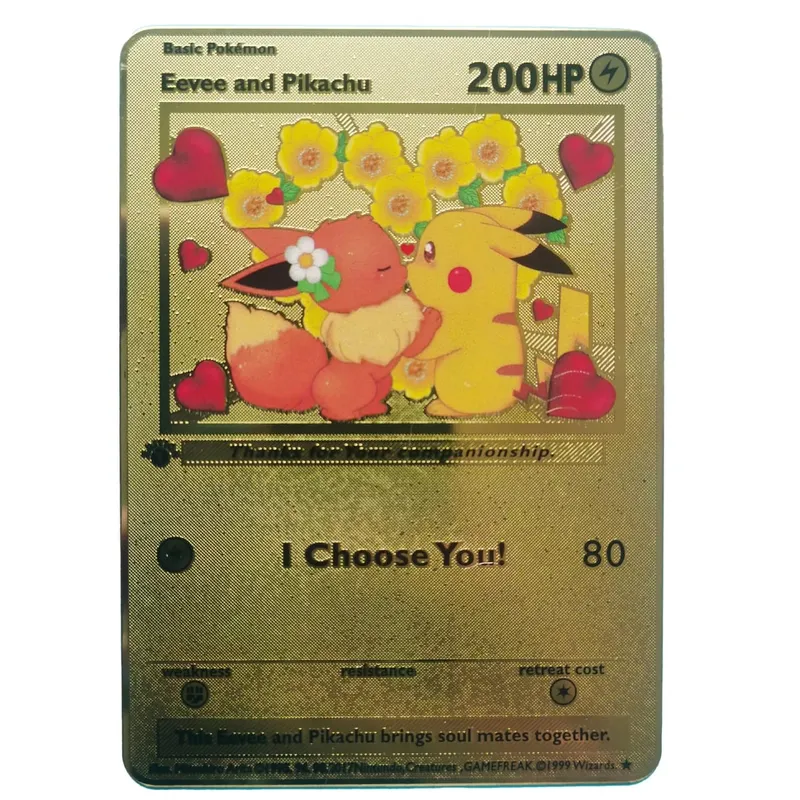 Van Gogh Museum Pokemon English Metal Card Anime Pikachu Charizard Mewtwo Shiny Letters Game Collection Card Kids Toy Gifts — image 16