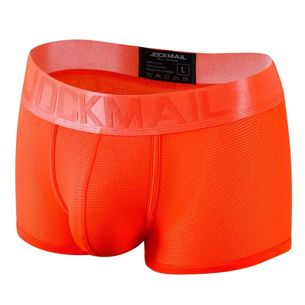 Sexy Underwear Mens Flat Corner Pants Ice Silk Breathable Youth Quadrangle Pants Guard Pants Mesh Quick Drying — image 5