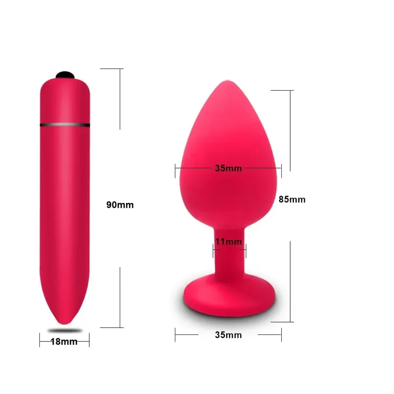 4pcs Soft Silicone Anal Plug Mini Erotic Bullet Vibrator Butt Plug Sex Toy for Men Women Gay Couples Anal Prostate Stimulator — image 27