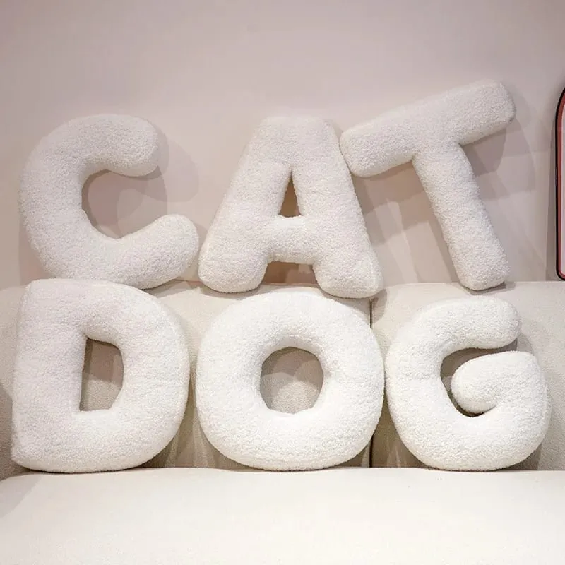 40CM Cartoon English Letters Plush Pillow Sofa Cushion Bed Throw Pillows Teaching Words Game Living Room Decoration — image 2