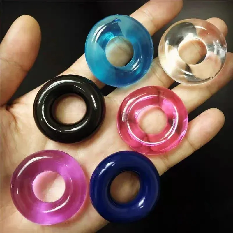 5/10pcs Silicone Durable Penis Ring Adult Men Ejaculation Delay Cock Rubber Rings Penis Enlargement Sex Toys For Male Sex Ring — image 1
