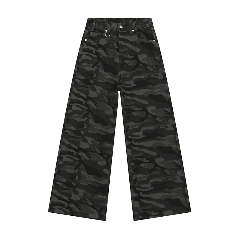 Summer Men's Denim Pants Old Blue Washed Male Jeans Straight Casual Menwear Loose Wide Leg Trousers New Fashion 9C354 — image 16