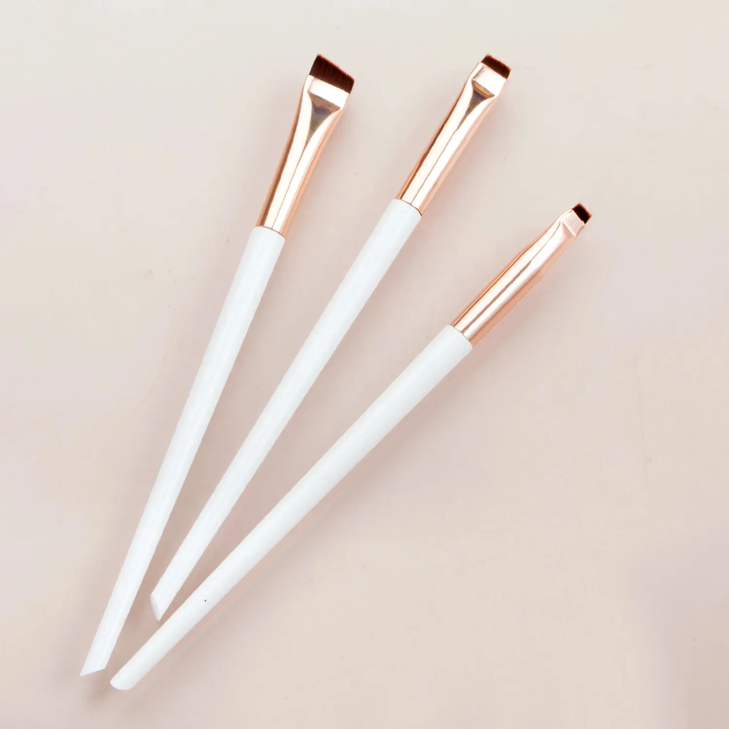 3pcs/set Blade Eyeliner Brush Eyebrow Brush Portable Flat Fine Eye Liner Brow Contour Makeup Brushes Makeup Tool — image 6
