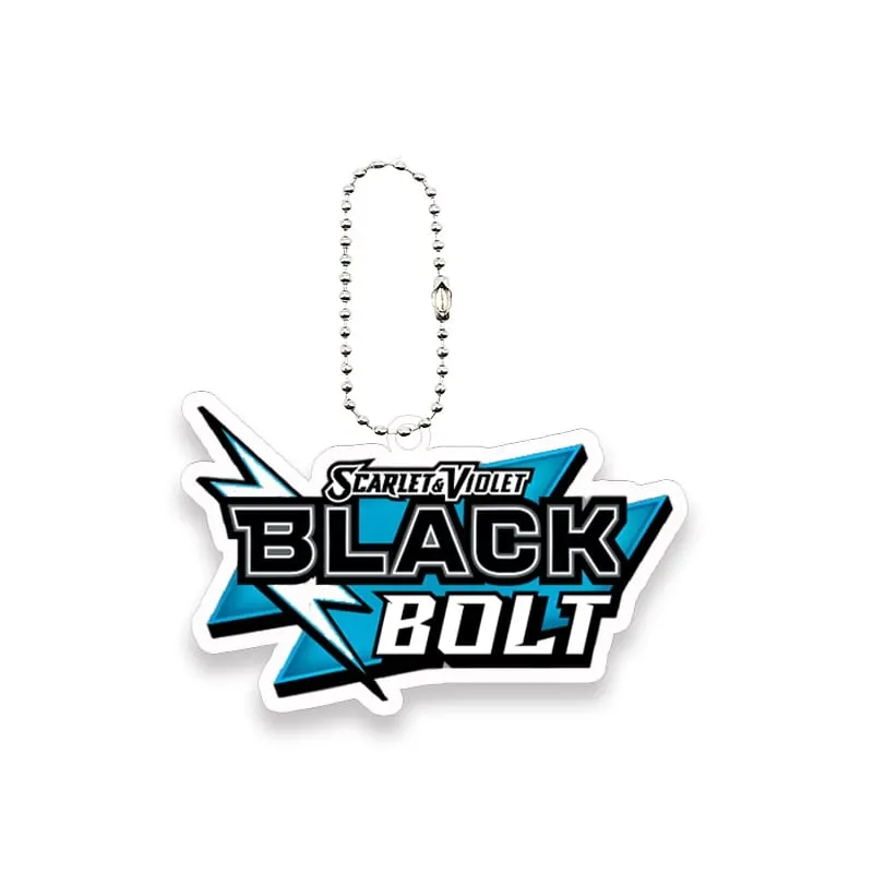 Pocket Monster Ptcg Logo Creative Acrylic Keychain Toys Scarlet and Violet Logo Diy Series Game Collection Card Pendant Kid Gift — image 3