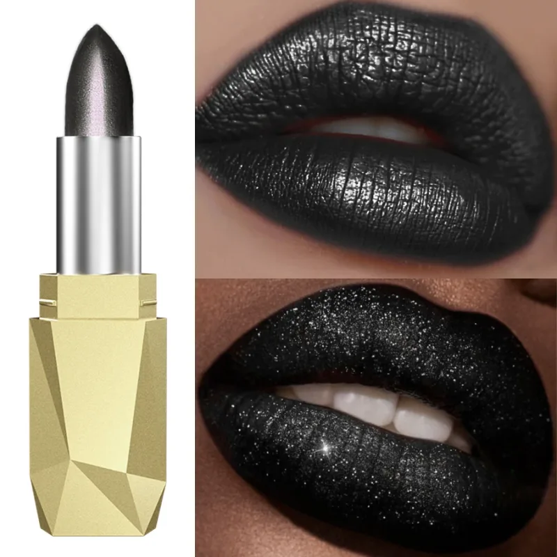 1PC glitter metallic lipstick finish hydrating 19 colors red pink sparkling highly pigmented lip tints lips makeup gifts cosmet — image 6