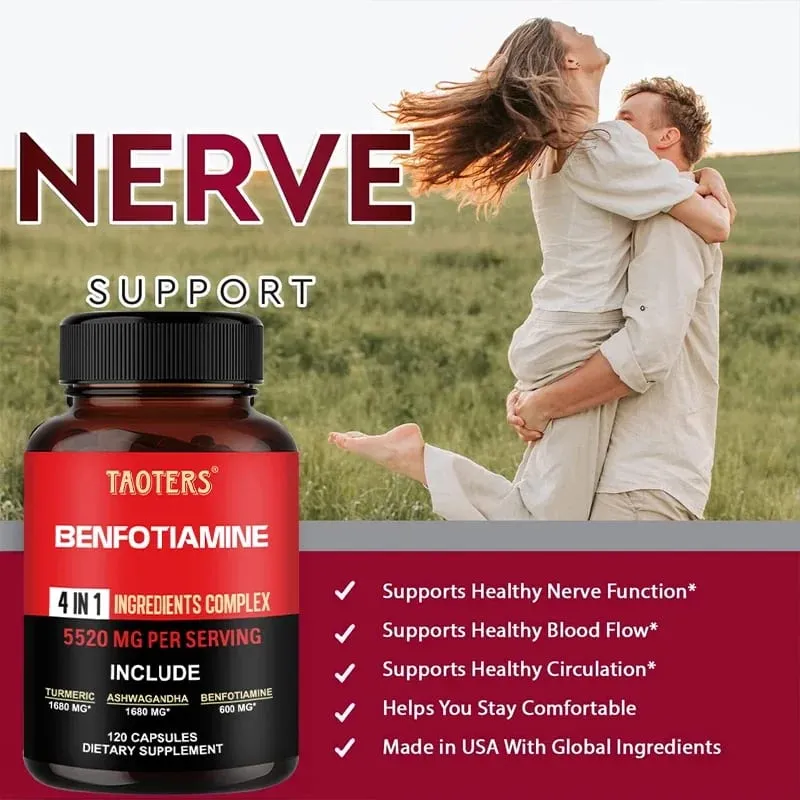 600 Mg Benfotiamine Capsules - Helps Maintain Healthy Glucose Metabolism and Supports Nervous System HealthSupplements — image 6