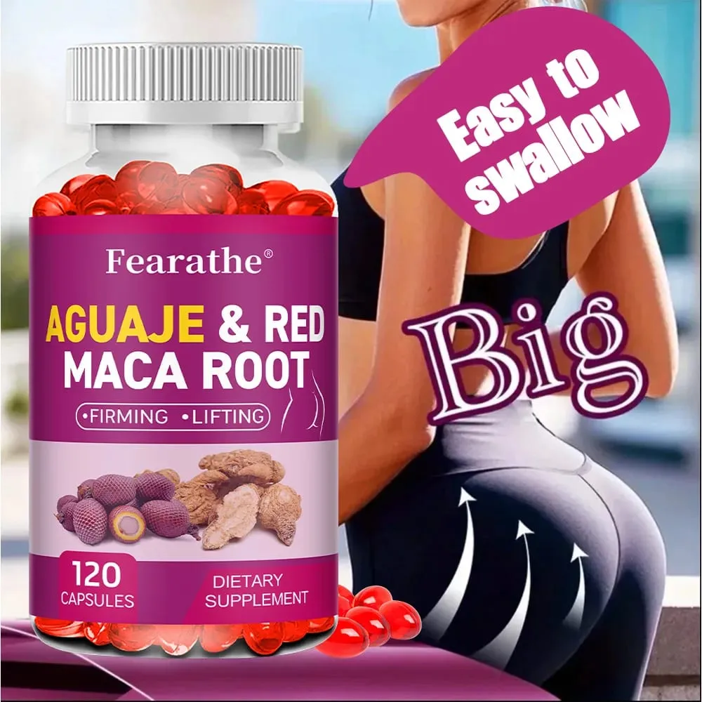Organic Aguaje with Red Maca Root Extract Supports Full & Firming Buttocks and Immune Health 120 Capsules — image 6