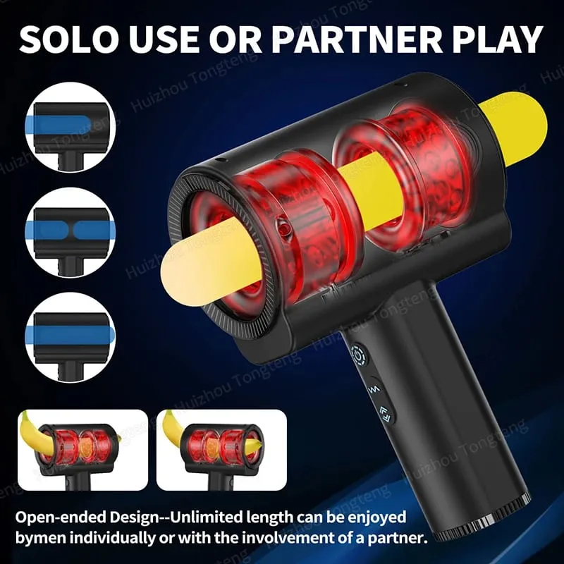 Automatic Thrusting Rotating Vibrating Male Masturbator Blowjob Sex Glans Massager Penis Vibrator Pussy Adult Sex Toys for Men — image 2