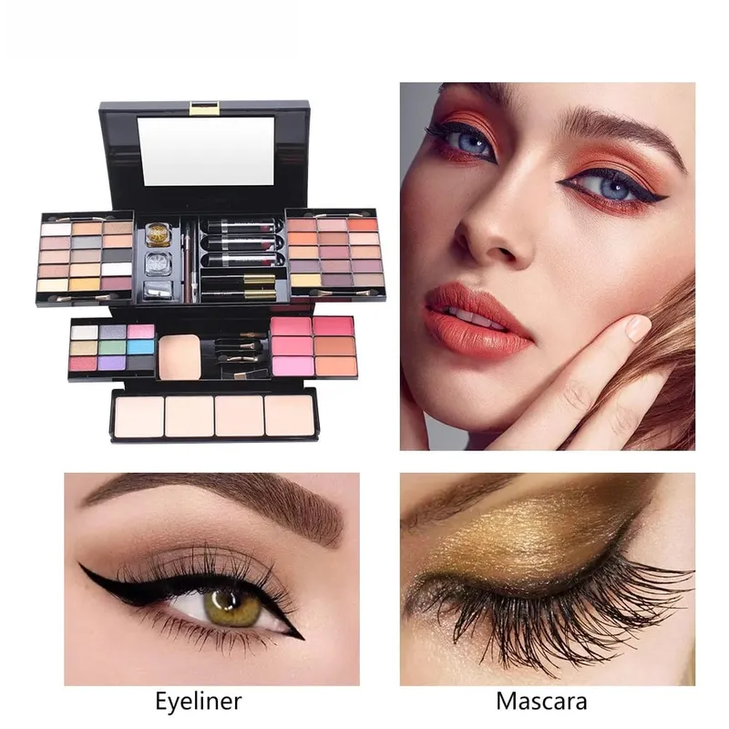 56Pcs Makeup Starter Kit Professional Makeup Set With Makeup Case Holiday Beauty Gift Set Starter Cosmetics Full Kits For Women — image 3