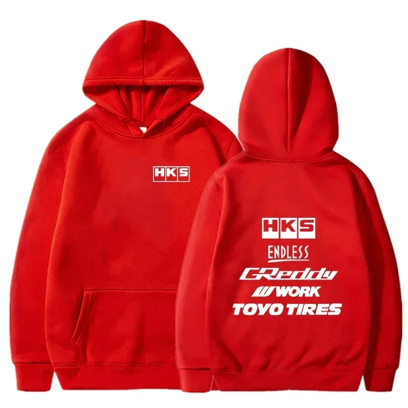 2025 moda męska fajna bluza z kapturem japonia JDM zmodyfikowany samochód HKS ENDLESS bluza z kapturem mężczyźni kobiety Vintage bluza na co dzień z długim rękawem swetry — image 10