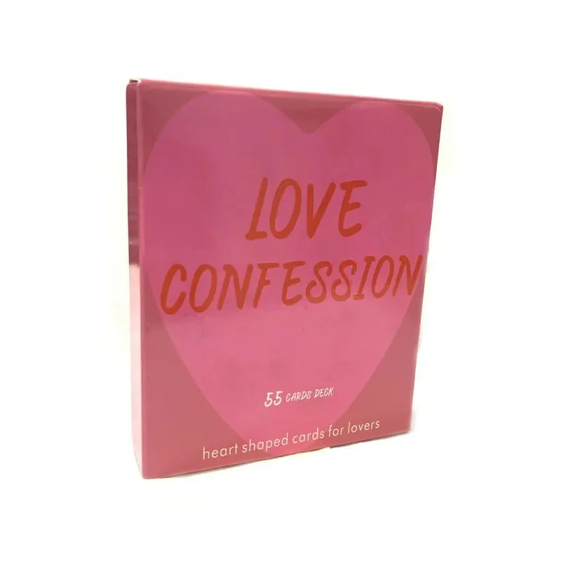 Love Confession Oracle Deck A 55 Cards Heart Shaped cards Love Keywords Meaning For Lovers English Board Games Divination Fate