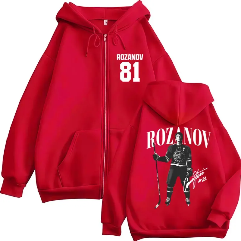 Verwarmde Rivaliteit Ilya Rozanov 81 Zip Up Hoodies Mannen Vrouwen Vintage Mode Vest Sweatshirt Losse Fleece Casual Jassen Streetwear