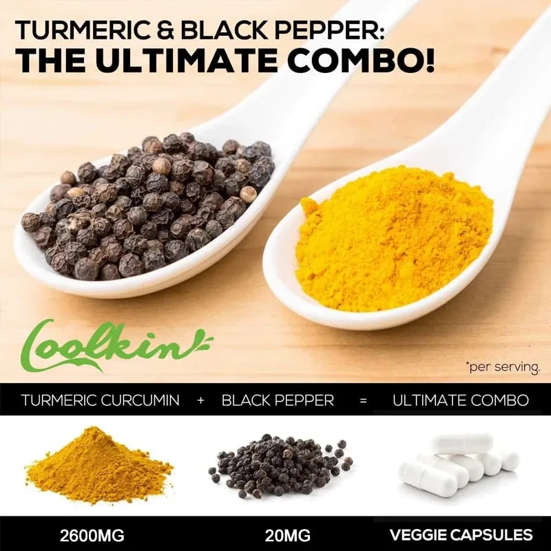 Curcumin Capsules Natural Joint Support with Black Pepper - Relieve Joint Pain — image 6