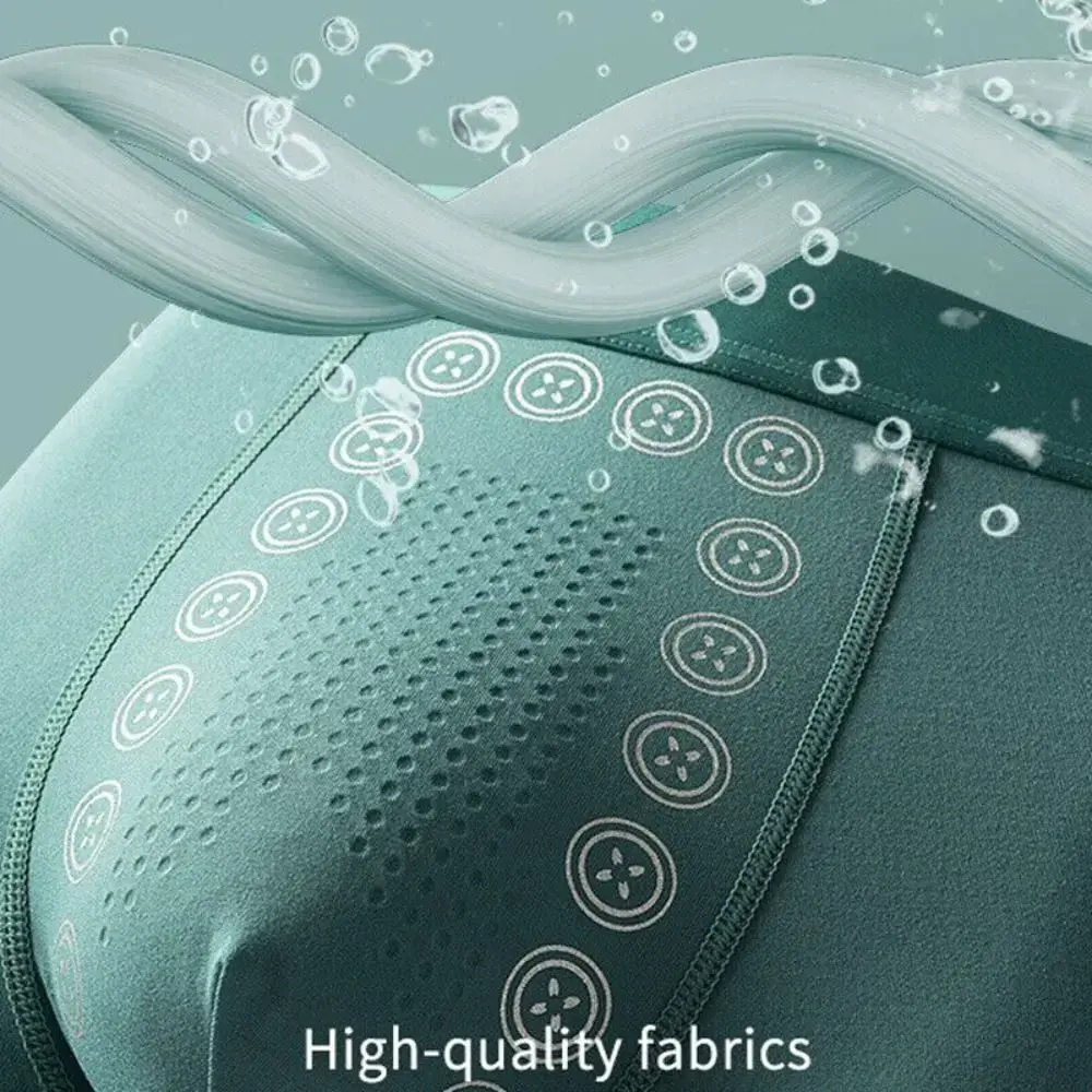 Polyester-Herrenunterwäsche, dehnbare Fasern, Magnetfeldtherapie, Herren-Boxershorts, bequeme Slips für den Freizeitgebrauch — image 1