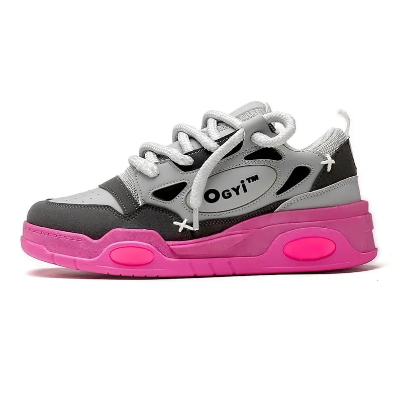 2023 New Sneakers Men's Comfortable Low-top Lace-up Platform Heightened Casual Shoes Outdoor Skateboard Shoes Sneakers for Men — image 5