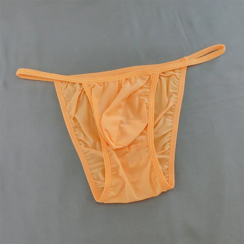 Ice Silk Briefs Men Underwear Solid Color Male Underpants Ultra-Thin Seamless Panties Thin Belt Low Waist — image 25