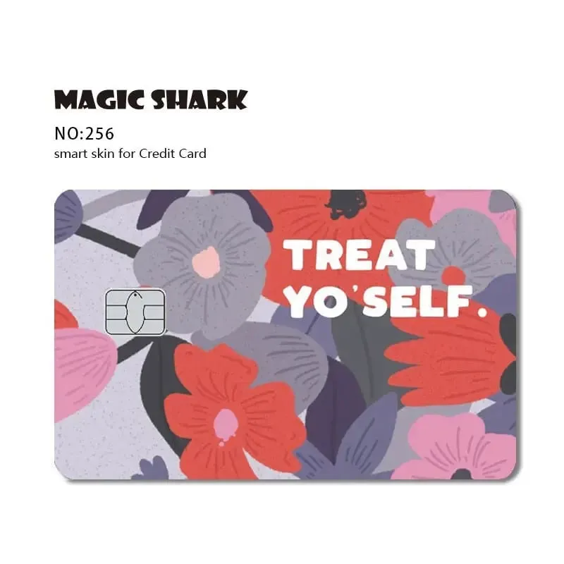 Magic Shark Dog Meme Hunter Snake Stonks 3M Matte PVC Front Sticker Film Cover Skin for Bank Debit Credit Card — image 17