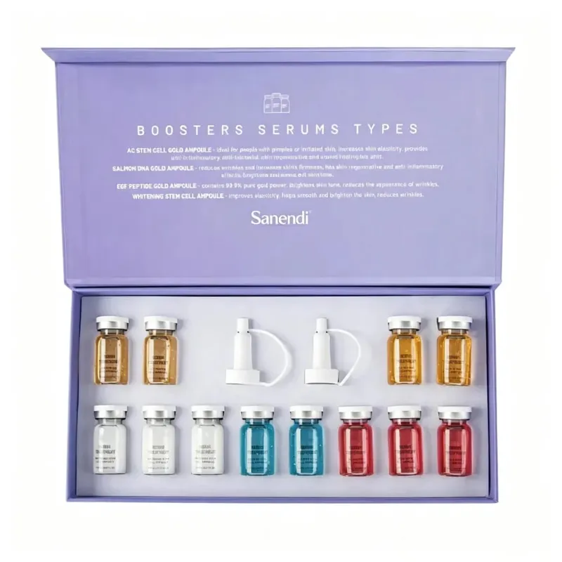 Korea BB Cream Glow Kit Foundation Cream Moisturise Niacinamide/Peptide Face Skin Care Serum Essence 8ml*12/4