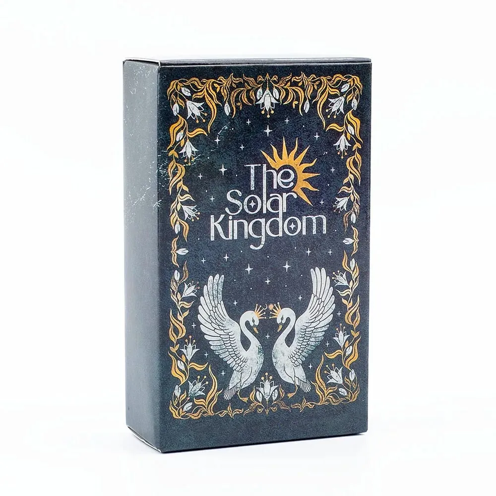 The Solar Kingdom Tarot Deck 78 Card Oracle Set for Cosmic Insight and Divination English Versions Edition Board Playing Game