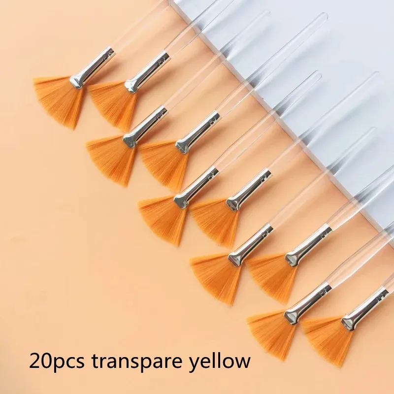 10/20/50pcs Fan Shape Facial Mask Brush Multifunctional Makeup Brushes Essential Oil Women Facial Body Beauty Makeup Tools Brush — image 18